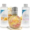 Mamamanuela Pack économique Lampe Catalytique Mosaïque Bicolore + Parfum Lemon Cake (200 ml) + Nettoyant Neutre (200 ml) + Mèche de Rechange