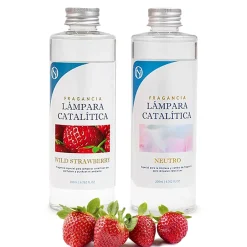 Mamamanuela Pack économique Lampe Catalytique Mosaïque Noir + Parfum Wild Strawberry (500 ml) + Nettoyant Neutre (200 ml) + Mèche de Rechange Clearance