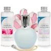 Mamamanuela Pack économique Lampe Catalytique Bleu Gris Mat + Parfum Lollipop (500 ml) + Nettoyant Neutre (200 ml) + Mèche de Rechange