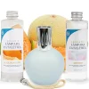 Mamamanuela Pack économique Lampe Catalytique Bleu Gris Mat + Parfum Waikiki Melon (500 ml) + Nettoyant Neutre (200 ml) + Mèche de Rechange New