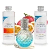 Mamamanuela Pack économique Lampe Catalytique Blue Diamonds + Parfum Caribbean Passion (200 ml) + Nettoyant Neutre (200 ml) + Mèche Rechange