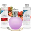 Mamamanuela Pack économique Lampe Catalytique Fuchsia Mat + Parfum Wild Strawberry (500 ml) + Nettoyant Neutre (200 ml) + Mèche de Rechange