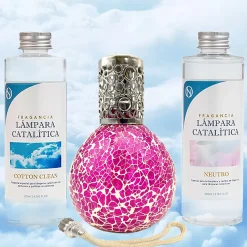Mamamanuela Pack économique Mosaïque Fuchsia + Parfum Cotton Clean (500 ml) + Nettoyant neutre (200 ml) + Mèche de rechange New