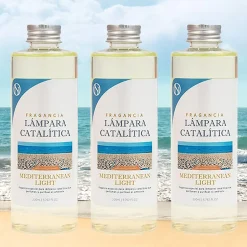 Mamamanuela Pack économique 3x Parfum lampe catalytique 500 ml : Arôme Mediterranean Light - Profitez plus longtemps de votre parfum préféré