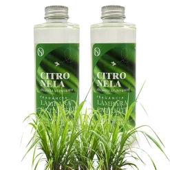 Mamamanuela Pack économique 2x Parfum pour lampe catalytique 200 ml : Arôme Citronnelle - Profitez plus longtemps de votre parfum préféré