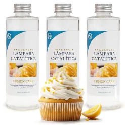 Mamamanuela Pack économique 3x Parfum pour lampe catalytique 500 ml : Arôme Lemon Cake - Profitez plus longtemps de votre parfum préféré New