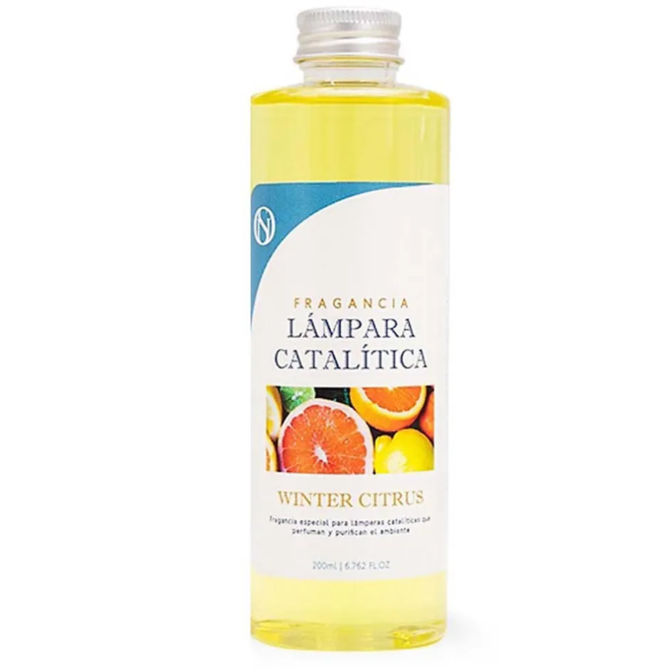 Mamamanuela Pack économique 3x Parfums pour lampe catalytique 200 ml : 2 arôme Winter Citrus + nettoyant neutre