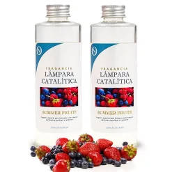 Mamamanuela Pack économique 2x Parfums pour Lampe Catalytique 200 ml : Arôme Summer Fruits - Profitez plus longtemps de votre parfum préféré Best
