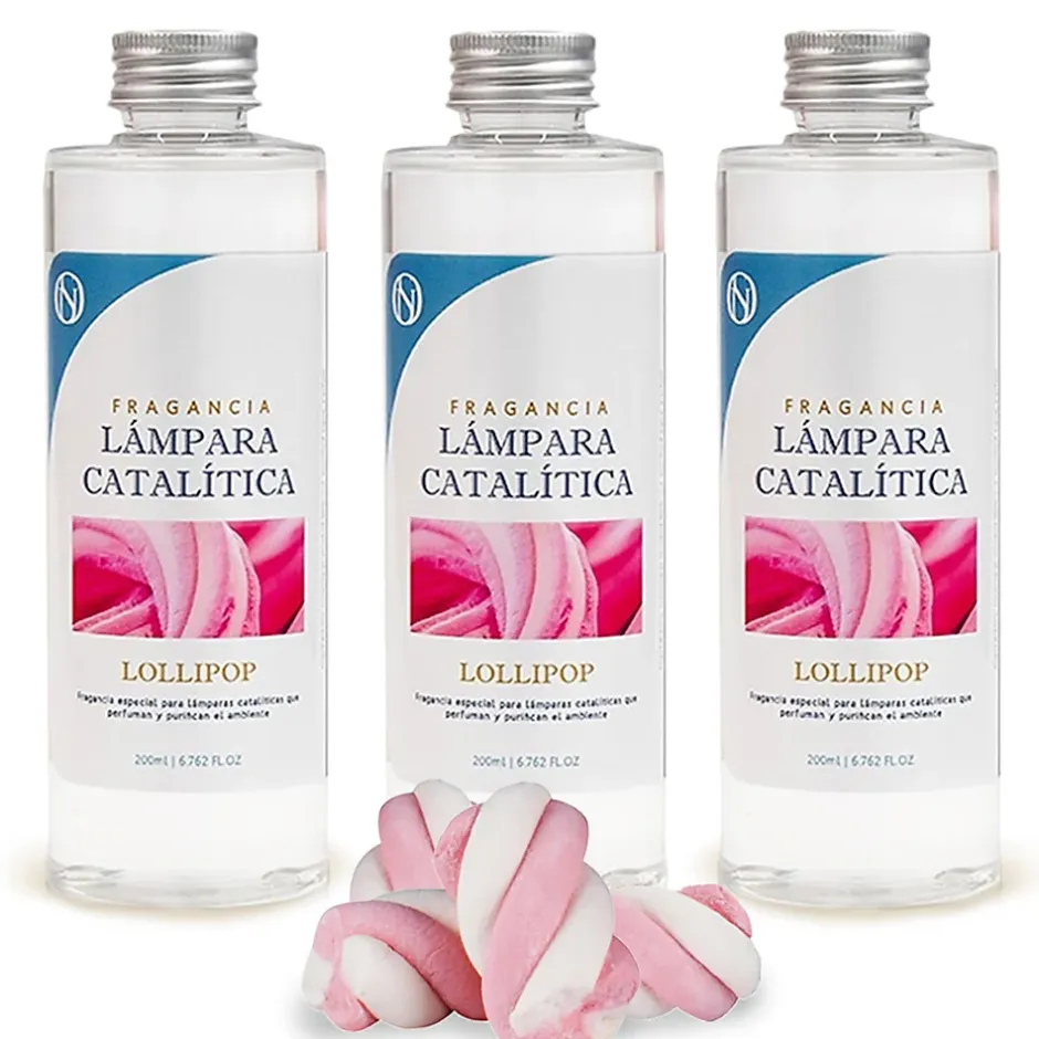 Mamamanuela Pack économique 3x Parfums pour lampe catalytique 200 ml : Arôme Lollipop - Profitez plus longtemps de votre parfum préféré Clearance