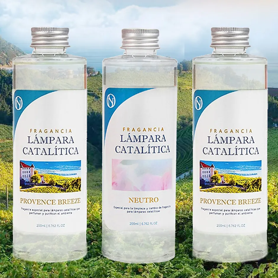 Mamamanuela Pack économique 3x Parfums pour lampe catalytique 200 ml : 2 arômes de Provence Breeze + nettoyant neutre