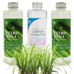 Mamamanuela Pack économique 3x Parfums pour lampe catalytique 200 ml : 2 Arômes de Citronnelle + Nettoyant neutre Online
