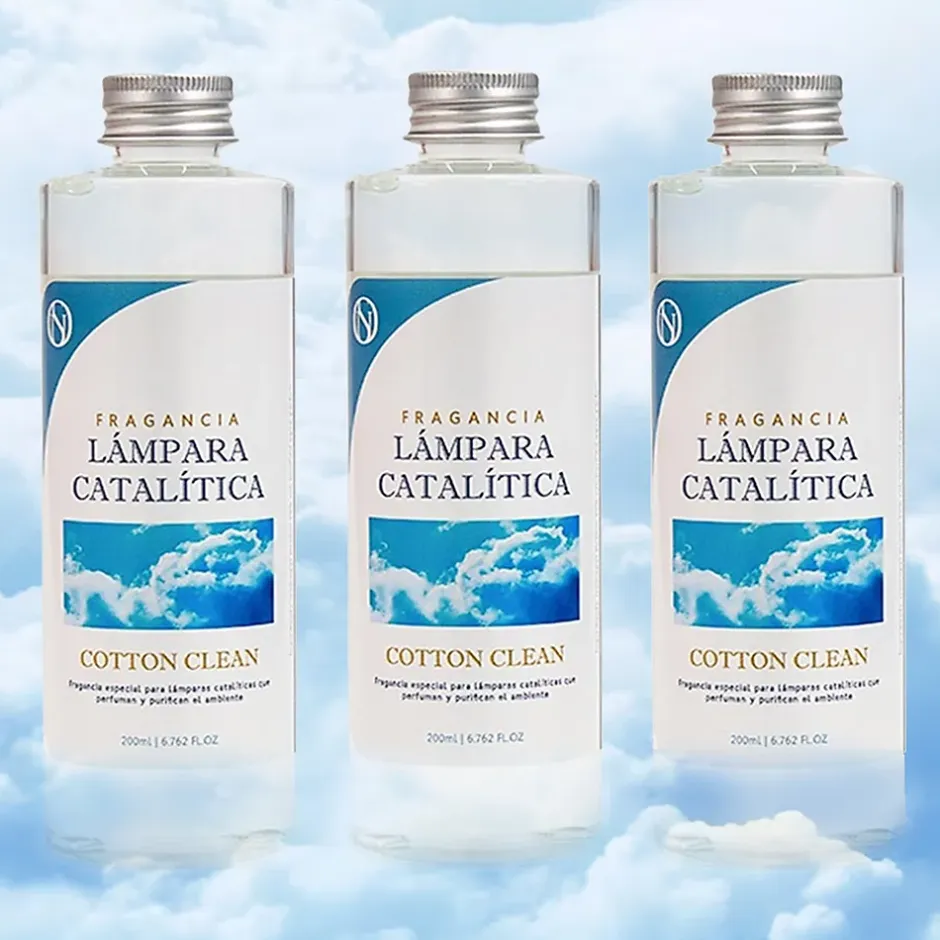 Mamamanuela Pack économique 3x Parfums pour lampe catalytique 200 ml : Arôme Cotton Clean - Profitez plus longtemps de votre parfum préféré New