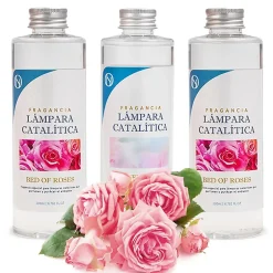 Mamamanuela Pack économique 3x Parfums pour lampe catalytique 200 ml : 2 Arômes Bed of Roses + Nettoyant neutre Sale