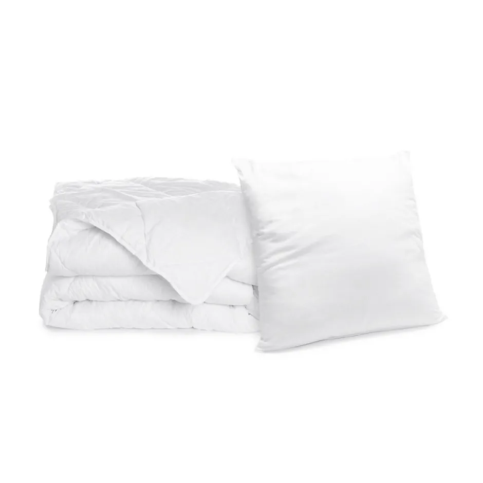 Bleu Calin Pack Couette chaude 140x200cm + Oreiller moelleux 60x60cm LAVABLE A 95 C