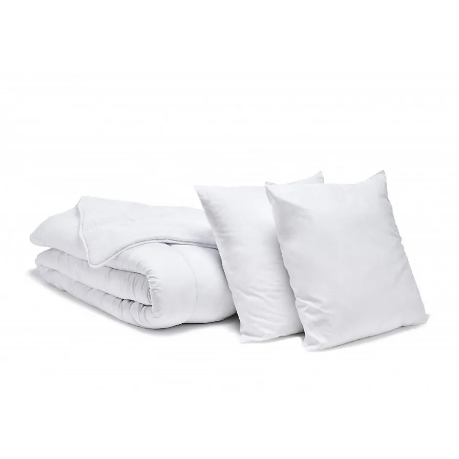 Bleu Calin Pack Couette chaude 240x260cm + 2 Oreillers 60x60cm ANTI-ACARIENS