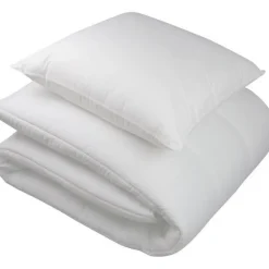 Dodo Pack couette 140x200 cm + 1 oreiller 60x60 cm + 1 Protege oreiller 60x60 cm - garnissage 100% Polyester - 350g/m² - blanc - Discount