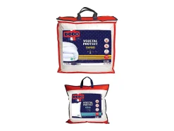 Dodo Pack Couette 140 x 200 cm + 1 oreiller 60 x 60 cm - Protection anti acariens naturel -VEGETAL PROTECT