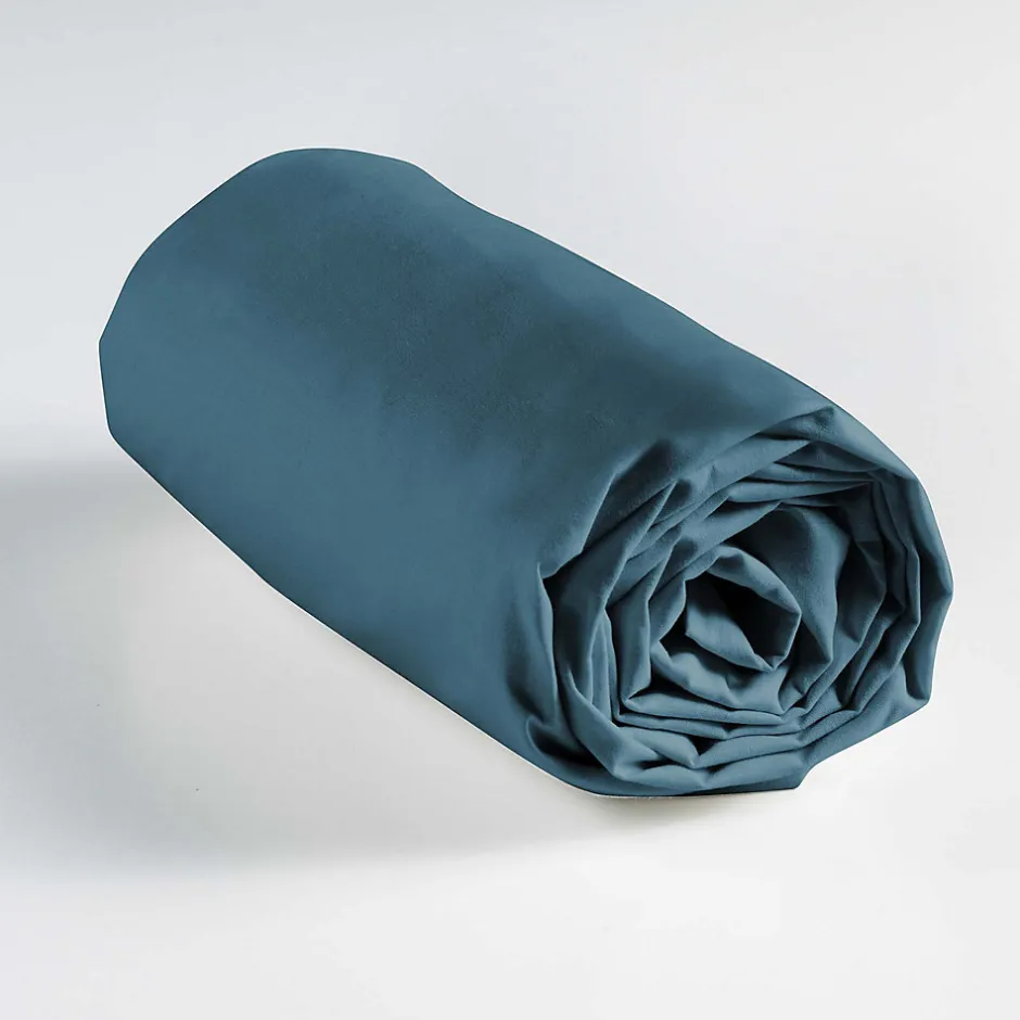 L'Effet Papillon Pack housse de couette 220x240 cm Alianor + drap housse 140x190 Bleu