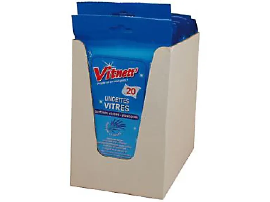 Vitnett Pack lingettes lave-vitres jetables Clearance