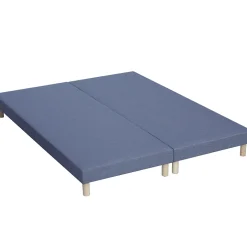 Idliterie Pack matelas 7 zones sommier bleu couette oreillers 160x200