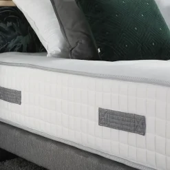 Idliterie Pack matelas ressort 7 zones et sommier et oreiller couette 140x190