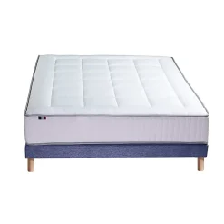 Idliterie Pack matelas ressort 7 zones sommier oreiller couette 160x200