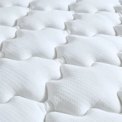 Idliterie Pack matelas ressorts ASTRE + sommier kit gris + couette et oreillers 140x200