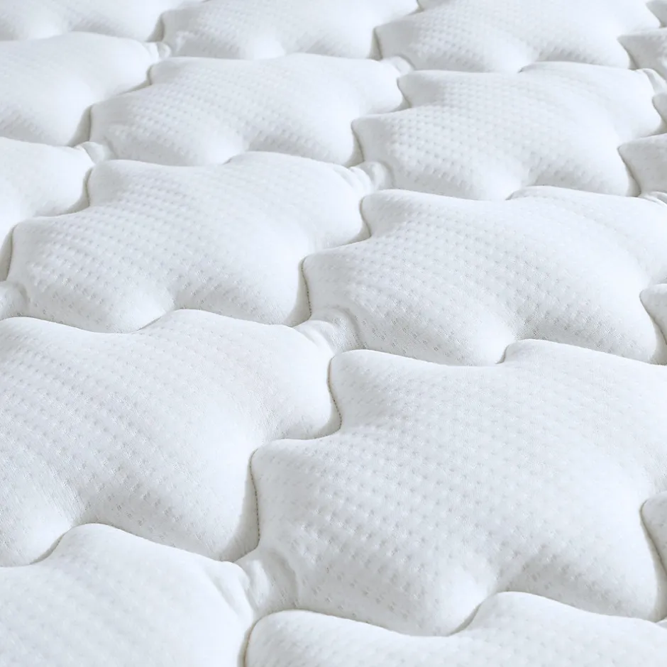 Idliterie Pack matelas ressorts ASTRE + sommier kit gris + couette et oreillers 140x200
