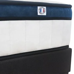 Hypsom Pack Montesquieu 180x200 cm Matelas Ressorts + Sommier Bois + Accessoires New