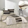 L'Effet Papillon Pack parure de couette 260x240 cm So natural + drap housse 160x200 Blanc