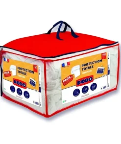 Dodo Pack Protection : Couette 200x200 cm + Taie d'oreiller + 1 Protege oreiller - Fabriqué en France Discount