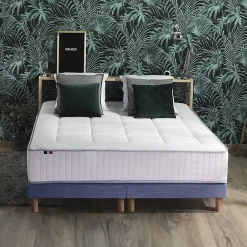 Idliterie Pack ressort 7 zones mémoire forme sommier couette oreiller 180x200 Outlet