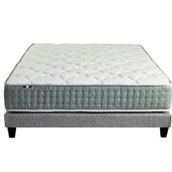 Idliterie Pack ressort 7 zones sommier couette oreiller 160x200 Best