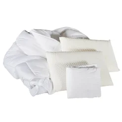 Olympe Literie Pack Rêverie Protège matelas + Couette + Oreillers 140x190/200 cm