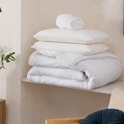 Olympe Literie Pack Rêverie Protège matelas + Couette + Oreillers 140x190/200 cm