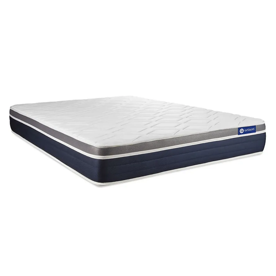 Actisom Pack sommier kit matelas Ressorts ensachés et mémoire de forme avec couette et oreillers Sale