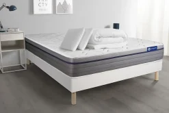 Actisom Pack sommier kit matelas Latex et mémoire de forme avec couette et oreillers Online