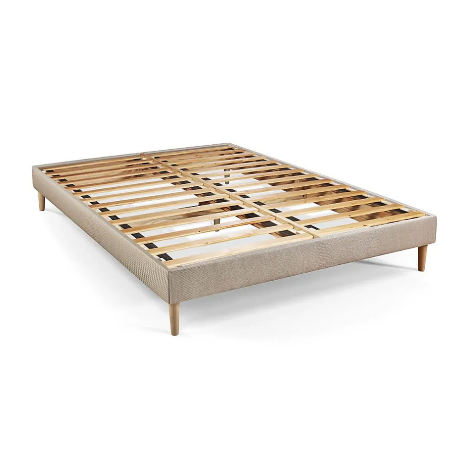 Marmottes & Co Pack sommier kit matelas Mémoire de forme avec couette et oreillers