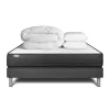 Vitalit Pack sommier kit matelas Mousse polyuréthane à mémoire de forme avec couette et oreillers Outlet