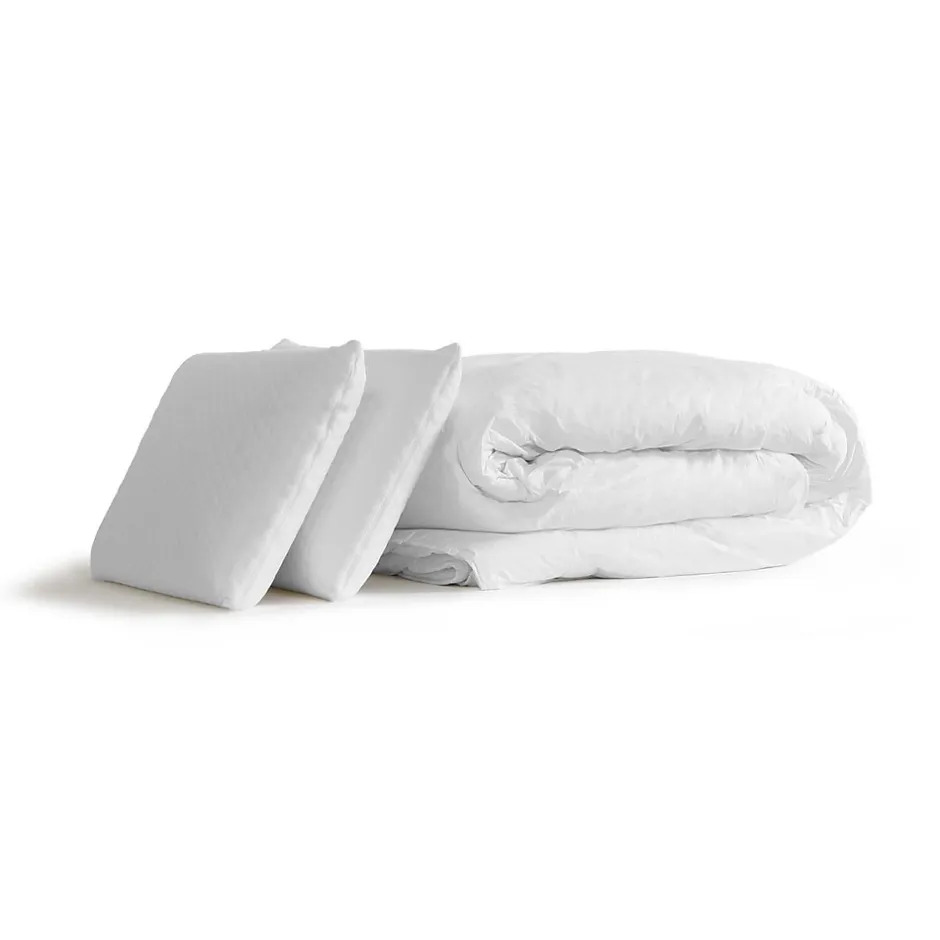 Actisom Pack sommier kit matelas Mémoire de forme avec couette et oreillers New