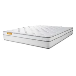 Sept Nuits Pack sommier kit matelas Ressorts ensachés et mémoire de forme avec couette et oreillers