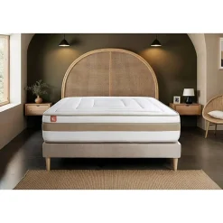 Marmottes & Co Pack sommier kit matelas Ressorts ensachés et mémoire de forme avec couette et oreillers Discount