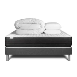 Vitalit Pack sommier kit matelas Ressorts ensachés avec couette et oreillers Online