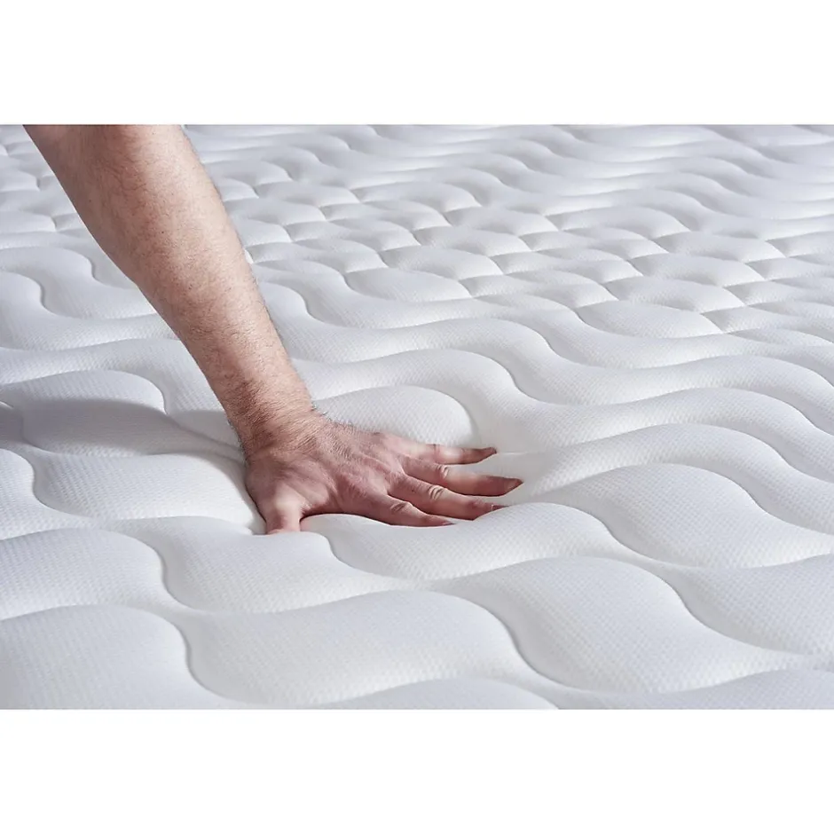 Actisom Pack sommier kit matelas Ressorts ensachés et mémoire de forme avec couette et oreillers Discount