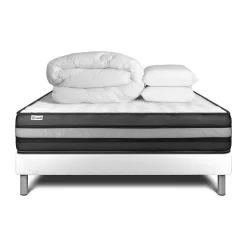 Vitalit Pack sommier kit matelas Mousse polyuréthane à mémoire de forme avec couette et oreillers Clearance