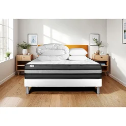 Vitalit Pack sommier kit matelas Mousse polyuréthane à mémoire de forme avec couette et oreillers Clearance