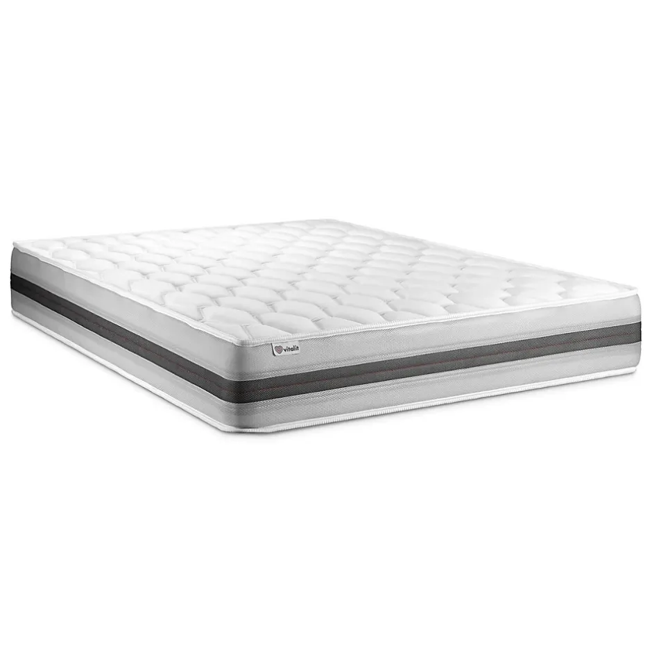 Vitalit Pack sommier kit matelas Ressorts ensachés et mémoire de forme avec couette et oreillers Sale