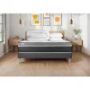 Vitalit Pack sommier kit matelas Ressorts ensachés et mémoire de forme avec couette et oreillers