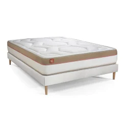 Marmottes & Co Pack sommier kit matelas Mémoire de forme avec couette et oreillers Clearance