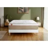 Marmottes & Co Pack sommier tapissier matelas Ressorts ensachés et mémoire de forme avec couette et oreillers